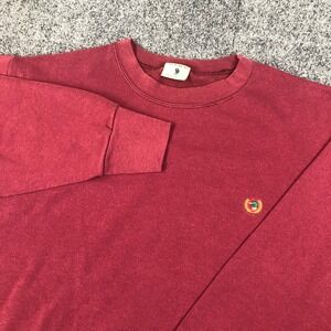 Vintage 90s Duck Head Original Sweatshirt Maroon Embroidered Logo XL Z61-23